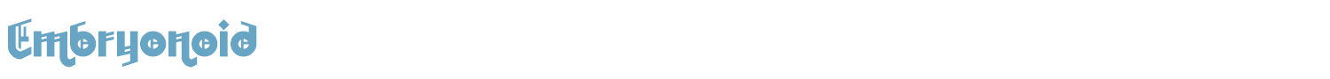 sample Embryonoid font