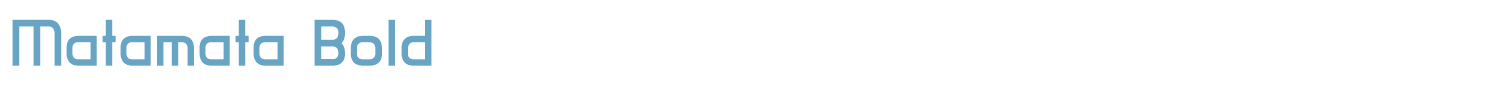 sample Matamata font