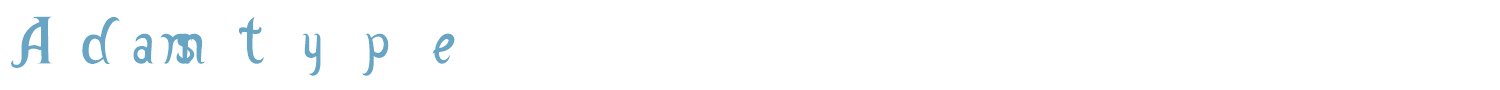 sample Adamstype font