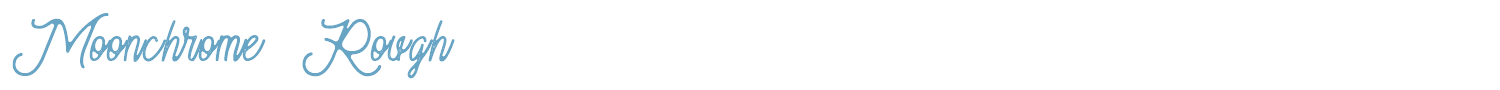 sample Moonchrome  Rough font