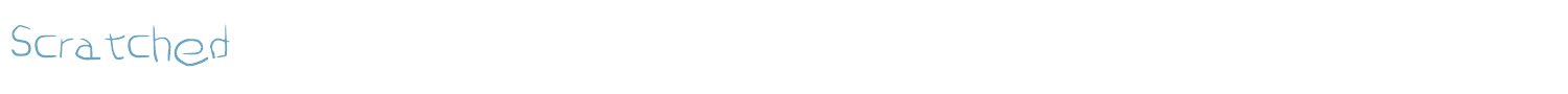 sample Scratched font
