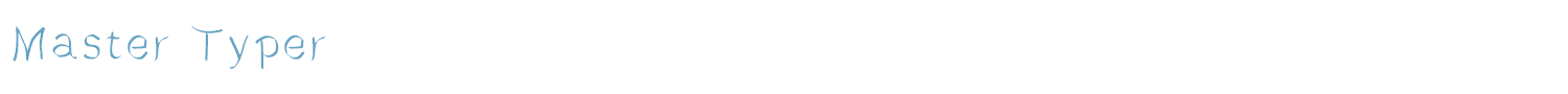 sample Master Typer font