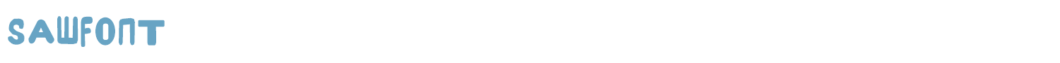 sample Sawfont font
