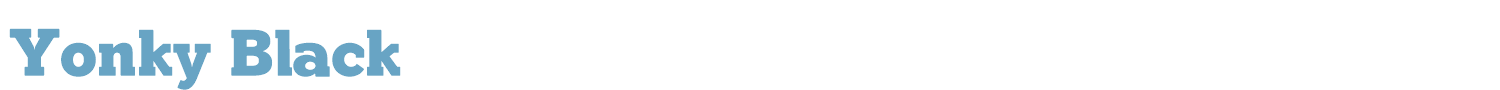 sample Yonky Black font