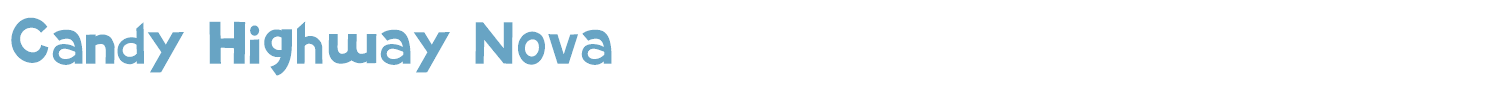 sample Candy Highway Nova font
