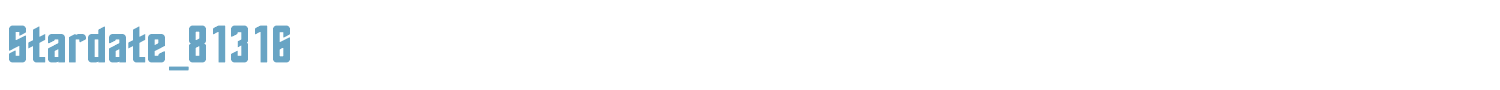 sample Stardate_81316 font
