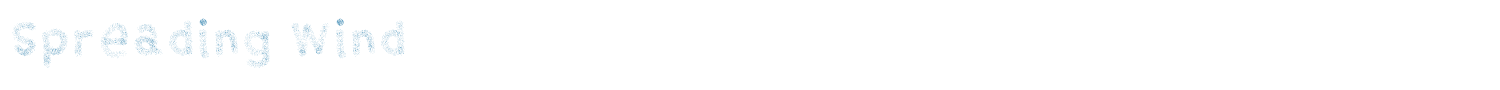 sample Spreading Wind font