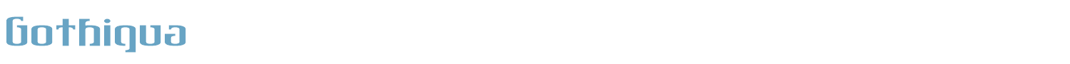 sample Gothiqua font