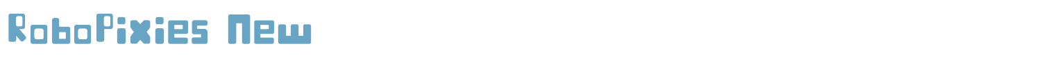 sample RoboPixies New font