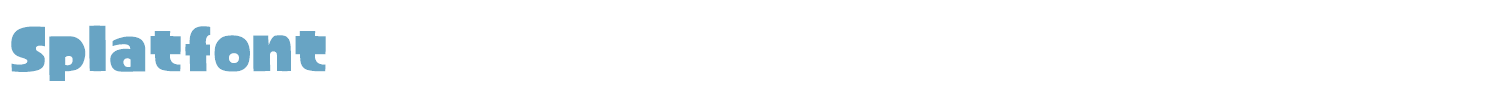 sample Splatfont font