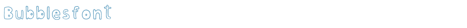 sample Bubblesfont font