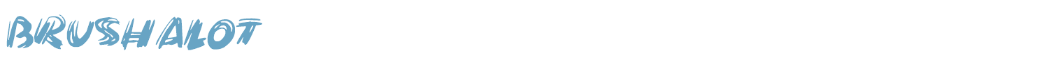 sample Brushalot font
