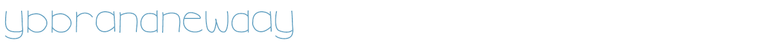 sample YBBrandNewDay font