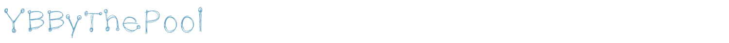 sample YBByThePool font
