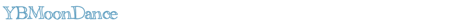 sample YBMoonDance font