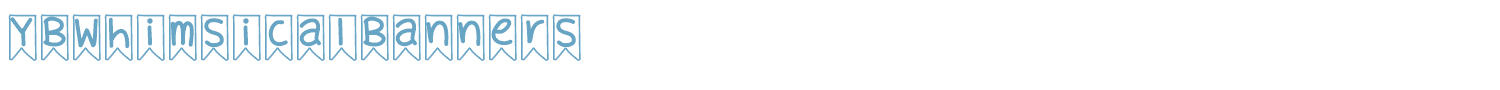 sample YBWhimsicalBanners font