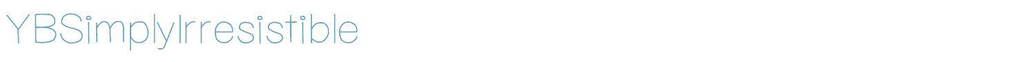 sample YBSimplyIrresistible font