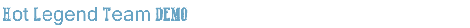 sample Hot Legend Team DEMO font