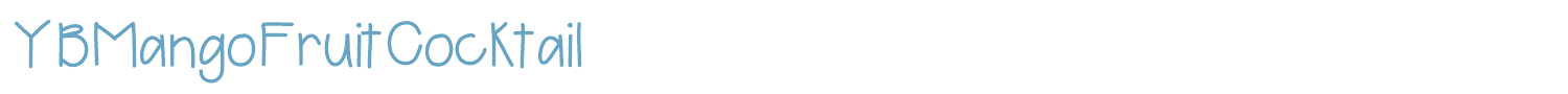 sample YBMangoFruitCocktail font