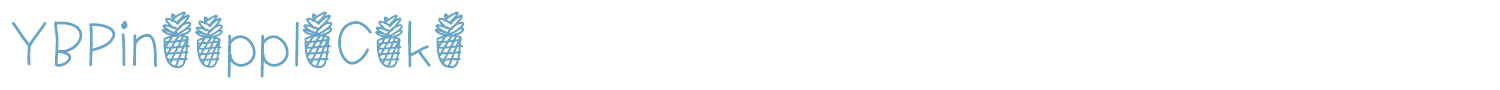 sample YBPineappleCake font