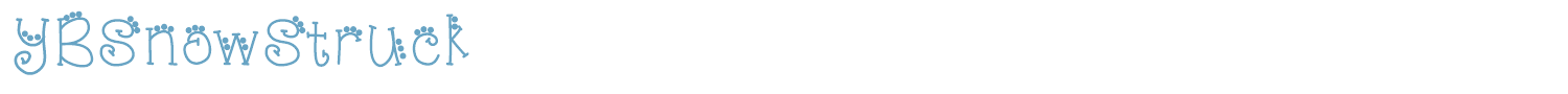 sample YBSnowStruck font