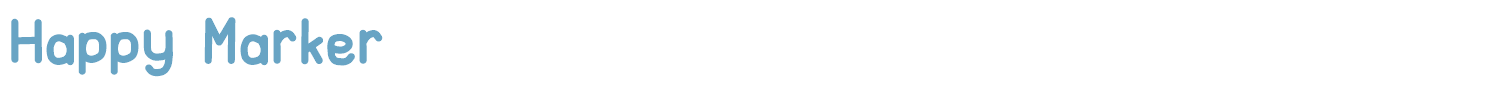 sample Happy Marker font