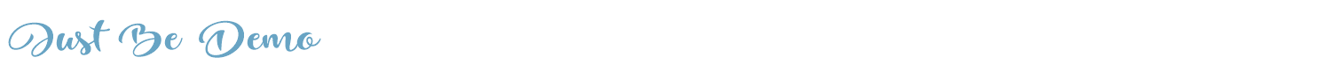sample Just Be Demo font