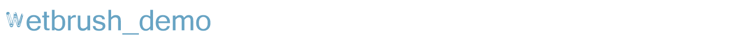 sample Wetbrush_demo font