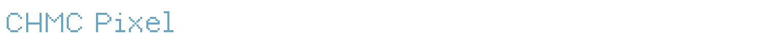 sample CHMC Pixel font