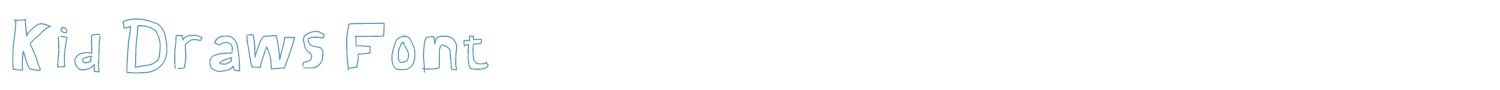 sample Kid Draws Font font