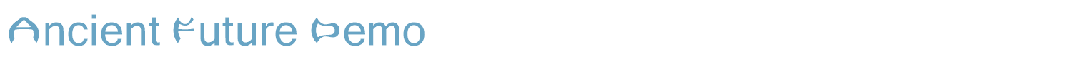 sample Ancient Future Demo font