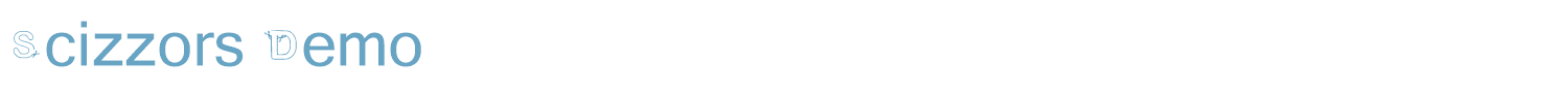 sample Scizzors Demo font