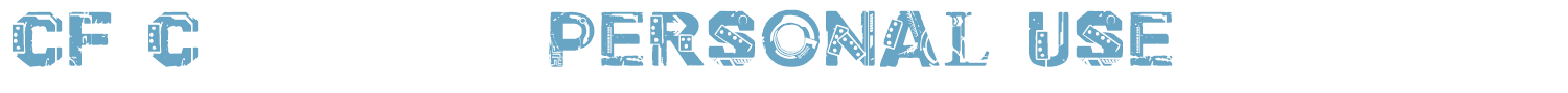 sample CF Cyborg PERSONAL USE font