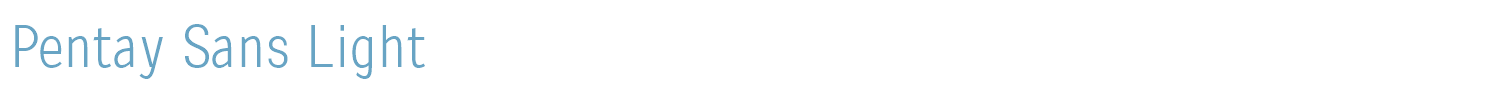 sample Pentay Sans Reg font