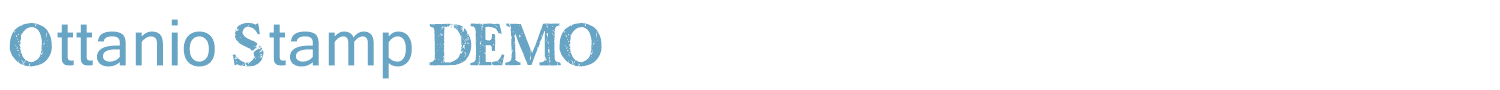 sample Ottanio Stamp DEMO font