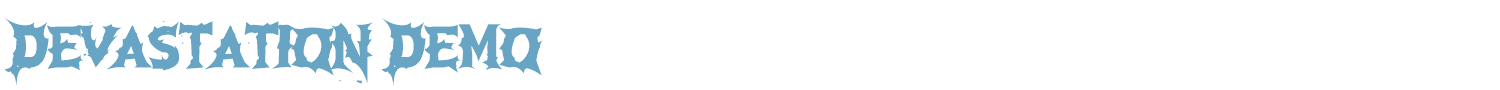 sample Devastation DEMO font