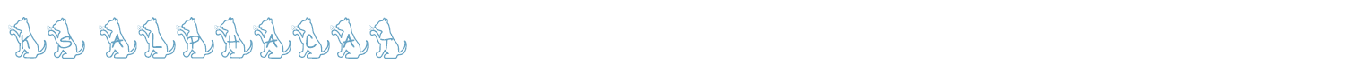 sample Ks Alphacat font