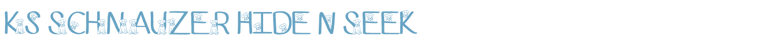 sample Ks Schnauzer Hide N Seek font
