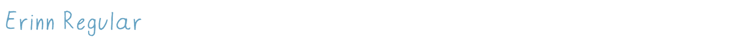 sample Erinn Regular font