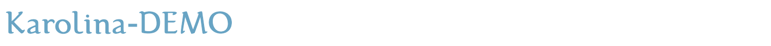 sample Karolina-DEMO font