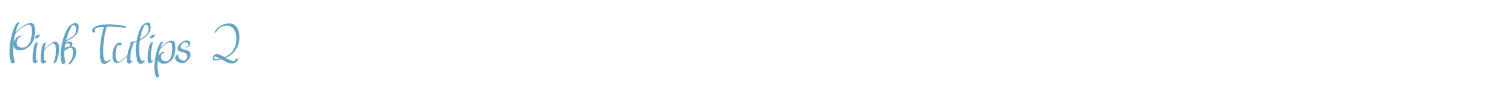 sample Pink Tulips 2 font