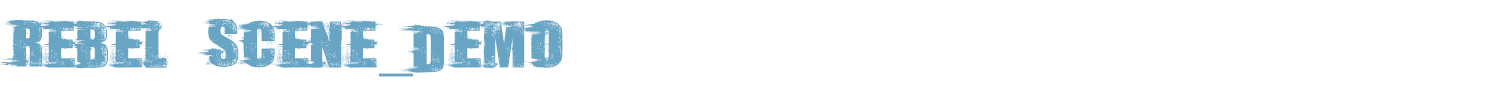 sample Rebel Scene_Demo font