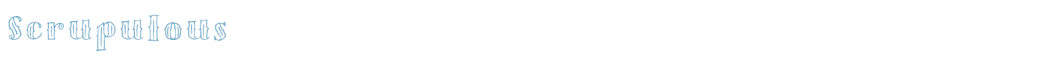 sample Scrupulous font