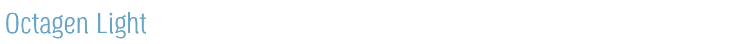 sample Octagen Light font
