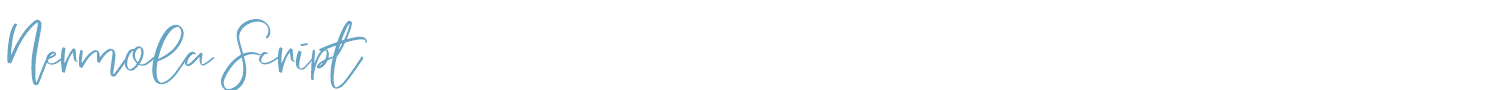 sample Nermola Script font