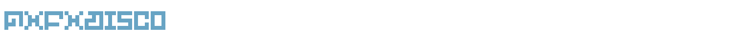 sample PXFXDisco font
