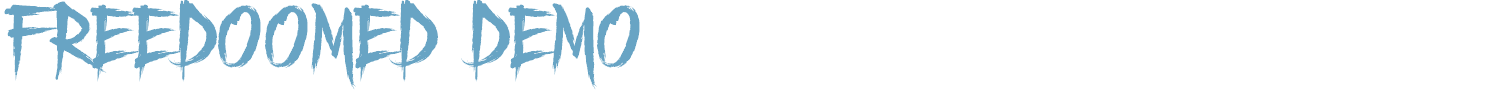 sample Freedoomed Demo font