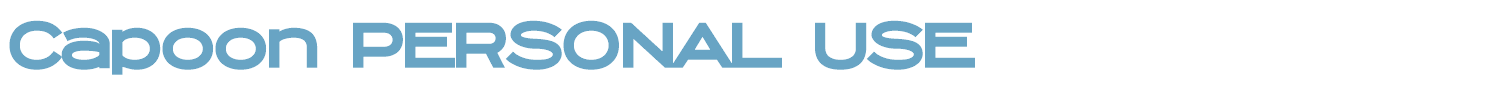 sample Capoon PERSONAL USE font