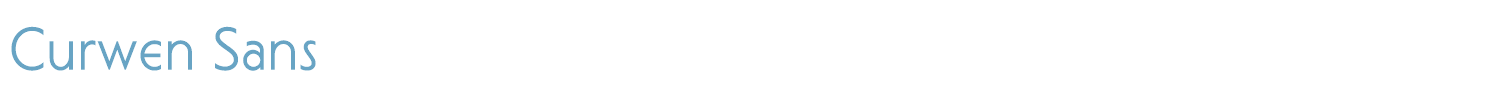 sample Curwen Sans font