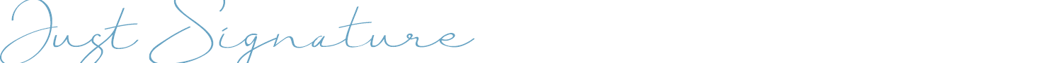sample Just Signature font